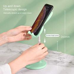 Cell Phone Stand,Angle Height Adjustable Nediea Cell Phone Stand for Desk,Cute Rabbit Phone Holder Stand for Desk, Compatible with All Mobile Phones,iPhone,Samsung,Pixel,iPad,Tablet(4-13in) (Green)