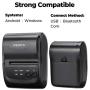 MUNBYN Android Wireless Bluetooth Thermal Printer with Carry Case, Portable Mini 2 Inches 58mm Bill Receipt Printer Impresora térmica, Support ESC/POS/Star Command