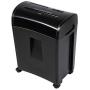 Zoomyo 10-Sheet Cross-Cut Paper, CD and Credit Card Home Office Shredder, P-4 High Security Shredders with 3.6 Gallons Wastebasket, Separated CD Container, Black