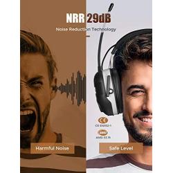 Mpow Bluetooth Shooting Ear Protection, Professional Electronic Earmuffs with AM/FM Mode, 29dB NRR Earmuffs with Adjustable Headband, Noise Cancelling headphones for Shooting, Construction, Mowing
