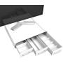 Mind Reader PC, Laptop, IMAC Monitor Stand and Desk Organizer, White