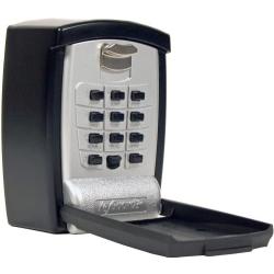 KeyGuard SL-590 Punch Button Key Storage Wall Mount Lock Box, Black Finish