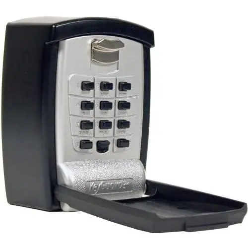 KeyGuard SL-590 Punch Button Key Storage Wall Mount Lock Box, Black Finish