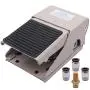 Twidec/Pneumatic Foot Pedal Valve Kit 1/4'' NPT 4 Way 2 Position Threaded Rubber Nonslip Pressure Control Foot Switch with Silencer and 3Pcs 8mm Pneumatic Fittings FV-420-PC8-X
