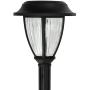 Solar Powered Black Outdoor Integrated LED 3000K Warm White Landscape Path Light (10-Pack)