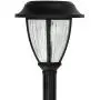 Solar Powered Black Outdoor Integrated LED 3000K Warm White Landscape Path Light (10-Pack)