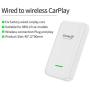 2021 Wireless CarPlay CarlinKit 2.0 Adapter U2W for Factory Wired CarPlay Cars, Compatible with Audi/Porsche/Volvo/Volkswagen/Ford SYNC3.4, Online Upgrade iOS 13-14, Convert Wired to Wireless CarPlay