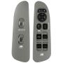 BASIKER Master Power Window Switch and Bezel, Driver& Passenger Window Switch Bezel Replacement for 2002-2010 Dodge Ram 1500/2500/3500, Taupe