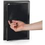 AdirOffice Steel Key Cabinet - Heavy Duty Key Safe - Security Lock Box with Combination Lock - Sturdy Security Box - Holds 40 Keys (Black)