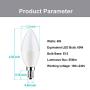 Dusk to Dawn Night Light Bulbs 6W E12 Light Sensor Bulb 6000K 60w Equivalent LED Bulb E12 LED Candelabra Bulb Base,Auto On and Off for Home,Outdoor,Yard Light,White (2 Pack)