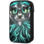 Hxuedan Cheshire Cat The Data Cable Storage Bag is A Portable and Independent Design SuitableVFor Travelers to Place The Data Cable, Earphone and Electronic Product Data Cable Storage Bag