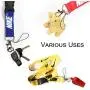 Sport Lanyard Neck Lanyard Strap for Key Chains/ID Holder/Phones/Bags/Accessories with Quick Release Buckle—3 Packs (Black Gold& Blue & White) Brand: Navona
