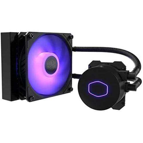 Cooler Master MasterLiquid ML120L RGB V2, Close-Loop AIO CPU Liquid Cooler, 120 Radiator, SickleFlow 120mm, RGB Lighting, 3rd Gen Dual Chamber Pump for AMD Ryzen/Intel LGA1200/1151
