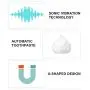 Automatic Sonic Teeth Whitening, with Two U-Shape Brush Head, IPX7 Waterproof Hands Free, Rechargeable 360° Ultrasonic Electric Toothbrush, for Adults