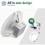 Freelicht 10 Pack 5/6 Inch Slim LED Downlight with Junction Box, 15W=110W, 1200 LM, Dimmable, 4000K Cool White Recessed Lighting, Simple Retrofit Installation - ETL