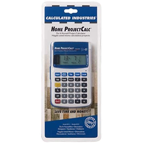 Calculated Industries 8510 Home ProjectCalc Do-It-Yourselfers Feet-Inch-Fraction Project Calculator | Dedicated Keys for Estimating Material Quantities and Costs for Home Handymen and DIYs