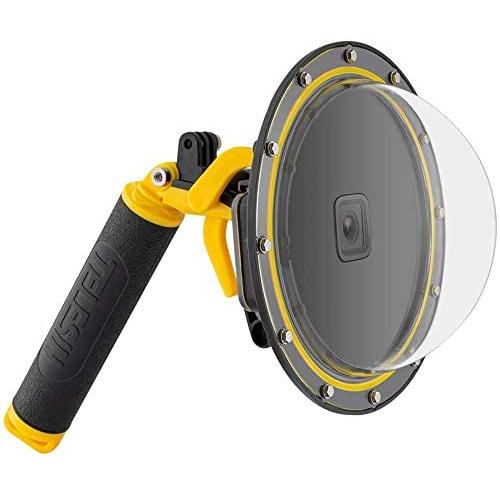 TELESIN Gopro Dome Port for GoPro Hero8 Black, Underwater 6 inches GoPro Diving Dome Port with Waterproof Cover Case + Floating Bobber Handle + Trigger for GoPro Hero 8 Black (for Hero 8)