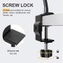 Klsniur Gooseneck Tablet Holder, Universal Tablet Stand 360 Flexible Lazy Bracket Clamp Long Arms Mount Compatible with iPad Air Pro Mini, Samsung Tab, Nintendo Switch and Other 4.7''-10.5'' Tablets