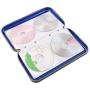 alavisxf xx CD Holder, 72 Capacity CD/DVD Case Holder Portable Wallet Storage Organizer Hard Plastic Protective Storage Holder for Car Travel(72 Capacity, Blue 72)