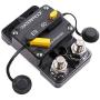 T Tocas 60 A Surface-Mount Circuit Breaker double 3/8'' stud with Manual Reset, 12V- 72V DC, Waterproof