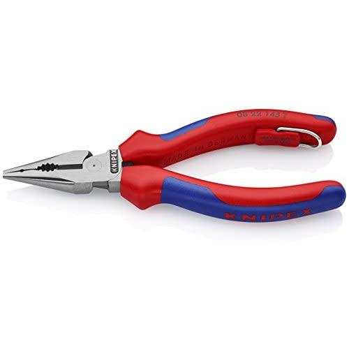KNIPEX Tools - Needle-Nose Combination Pliers, Multi-Component, Tethered Attachment (0822145TBKA)