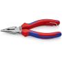 KNIPEX Tools - Needle-Nose Combination Pliers, Multi-Component, Tethered Attachment (0822145TBKA)