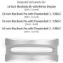 Twelve South BookArc for MacBook | Space-Saving Vertical Desktop Stand for Apple notebooks (Silver) Newest Version