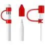 Fintie 3 Pieces Bundle Compatible with Apple Pencil Cap Holder, Nib Cover, Adapter Tether for Apple Pencil 1st Generation, iPad 10.2, iPad 9.7, iPad Air 3rd Gen/iPad Pro 10.5 Pencil, Red