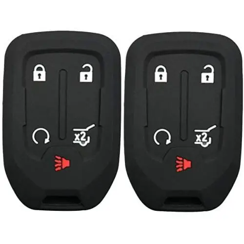 2Pcs Coolbestda Silicone Keyless Remote Entry Cover Accessories Protector Holder Case for GMC Acadia Terrain Yukon Chevrolet Suburban Tahoe HYQ1AA 13584502 1551A-AA 2Pcs Coolbestda Silicone Keyless Remote Entry Cover Accessories Protector Holder Case for GMC Acadia Terrain Yukon Chevrolet Suburban Tahoe HYQ1AA 13584502 1551A-AA