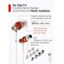 Symphonized NRG MFI Earbuds, Certified Lightning Earbuds Compatible with Apple iPhone/iPad/iPod, Premium Genuine Bubinga Wood in-Ear Noise Isolating Earphones, Stereo Wired Headphones (White)