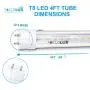 Focuslux 4 Pack T8 T12 LED Bulbs 4 Foot, 18W = 40W Fluorescent, 3200Lm, 4000K, T10 Light Tube, Single or Double Ended Powered, Dual End Ballast Compatible & Bypass , UL, DLC, Clear Focuslux 4 Pack T8 T12 LED Bulbs 4 Foot, 18W = 40W Fluorescent, 3200Lm, 4000K, T10 Light Tube, Single or Double Ended Powered, Dual End Ballast Compatible & Bypass , UL, DLC, Clear