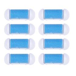 Beaupretty 10pcs Replacement Roller Refill Heads Coarse Replacement Roller Refill Heads for Electronic Foot File (Sky-blue)