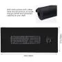 Timor Professional Gaming Mouse Pad, Custom Design Stitched Edges Waterproof Non-Slip Rubber Base Mousepad Great for Laptop, Computer & PC, 11.8x9.8inches，3mm， Black (90X40 blackA22)