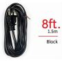 GE, Black, Replacement Lamp Cord, 8 Ft Long, Polarized 2 Prong Plug, DIY, 54435