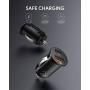 USB C Car Charger, AUKEY 21W Car Charger Compatible with iPhone 12 Mini/12 Pro/12 Pro Max with Power Delivery 3.0,Cigarette Lighter USB Charger,Samsung,AirPods, iPad, Google Pixel 5, Nintendo Switch