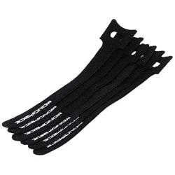 Monoprice Hook & Loop Fastening Cable Ties 6inch, 10pcs/Pack - Black