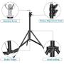 Neewer Photo Studio 10ft/3m Wide Cross Bar 6.6ft/2m Tall Adjustable Background Stand Backdrop Support System with 3 Backdrop Clamps, 2 Sandbags and Carry Bag for Portrait Product Video Photography