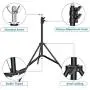 Neewer Photo Studio 10ft/3m Wide Cross Bar 6.6ft/2m Tall Adjustable Background Stand Backdrop Support System with 3 Backdrop Clamps, 2 Sandbags and Carry Bag for Portrait Product Video Photography