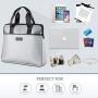 Premium Fireproof Document Bag with Three Zippers, Silicone Glass Fiber Wont Cause Itching. Big 15.3x12.6x2.9 Inches Withstands Intense Heat to 2,192 Degrees. Water Proof, Convenient Handles