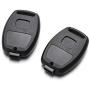 Cutting Not Required - 2 Replacement Key Fob Keyless Entry Remote Shell Case for Honda Civic/Accord/CR-V/Fit/Odyssey/Pilot/Ridgeline/CR-Z Car Key Fob Cover (2+1 Button, 2pc Black)