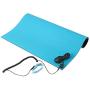 MWRF Source ESD Mat Kit with Wrist Strap and Grounding Cord (2.5 FT x 4 FT, Blue)