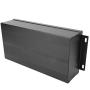 55 x 106 x 200mm Enclosure Electronic DIY Circuit Board Project Aluminum Box Cooling Case Aluminum Alloy Box, Split Type, Black/Sand SilverElectrical Boxes((sand black with bending plate))
