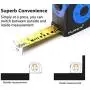 MulWark 16ft Digital Tape Measure, Large LCD Digital Display with Backlight, Feet/Inch/Metric Unit Conversion, Centerline Calculation, Inside/Outside Measurement | Measuring Tape for Construction