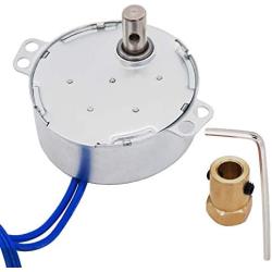 Twidec/7mm Connector Synchronous Motor AC100~127V 50/60HZ Turntable Synchron Motor 4W CW/CCW Electric Motor 5-6RPM/MIN +Hexagon Shaft motor flexible coupling coupler+ Allen Wrench TYC-50-501P