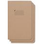 Northbooks Graph Paper Notebook Journal | 5x8 Grid Notebooks | Soft Cover Eco-Friendly Premium Recycled Cream Color Paper 96-Pages | Made in USA | 3-Pack