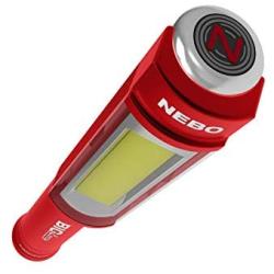 Nebo Red Big Larry Flashlight Handheld Lantern Work Task Light Magnetic Red Flashing (D132)