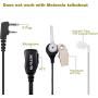 Retevis Walkie Talkies Earpiece with Mic 2 Pin Acoustic Tube Headset for Baofeng UV-5R Retevis H-777 RT1 RT21 RT22 Arcshell AR-5 2 Way Radio (10 Pack)