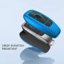ELOHEI for Mercedes Benz Key Fob Cover, Premium Soft TPU Stripes 360 Degree Full Protection Key Case Cover for Mercedes Benz E Class, 2018 up S Class, 2017 2018 W213 Keyless Smart Key Fob (Blue)