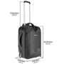Neewer 2-in-1 Convertible Wheeled Camera Backpack Luggage Trolley Case with Double Bar, Anti-Shock Detachable Padded Compartment for SLR/DSLR Cameras, Tripod, Lens and Other Accessories (Black/Green)