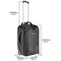 Neewer 2-in-1 Convertible Wheeled Camera Backpack Luggage Trolley Case with Double Bar, Anti-shock Detachable Padded Compartment for SLR/DSLR Cameras, Tripod, Lens and Other Accessories (Black/Grey)